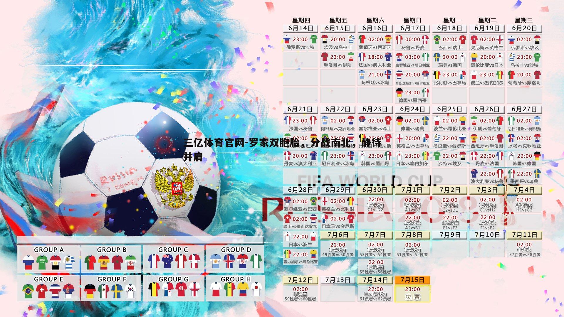 罗家双胞胎，分战南北，静待并肩